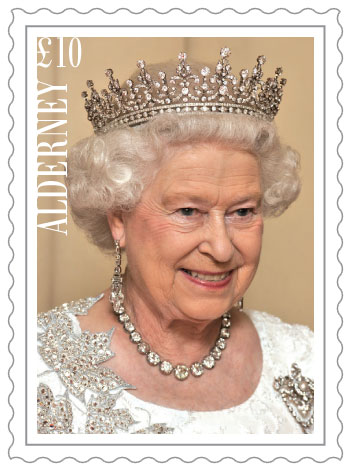 Alderney £10 Definitive Stamp